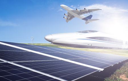 Train plane with new energyのeditorial素材