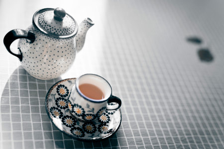 Korean traditional tea on the table