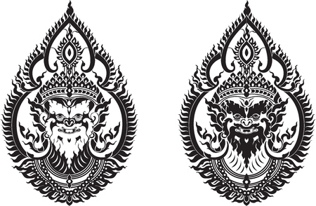 Yak Thailand vector illustrationのイラスト素材