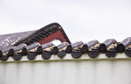 Ornamental structure on fence