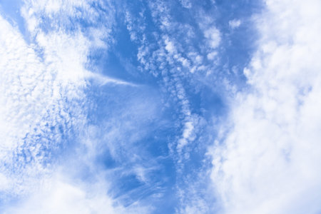 clouds in blue sky