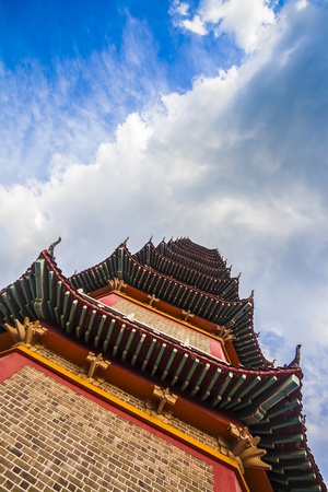 Ancient architectural chinese pagoda の写真素材