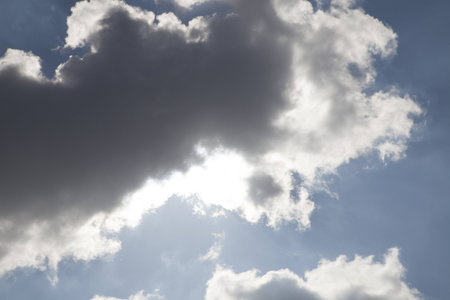 blue sky with white clouds