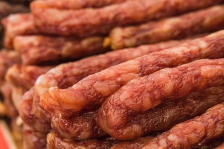 pork sausageの写真素材