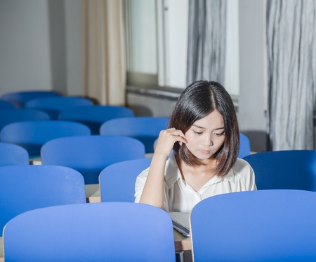 Asian female studentの写真素材