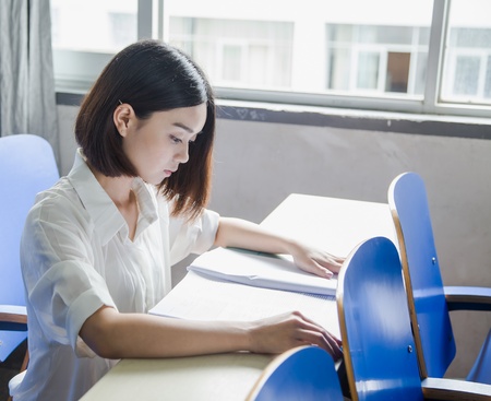Asian female studentの写真素材