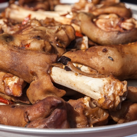 lamb leg with pepper and chili
の写真素材