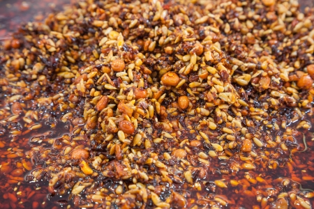 fermented soybean sauce with red chiliの写真素材