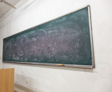 blackboard in a classroomの写真素材