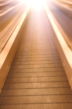 escalator in the buildingの写真素材