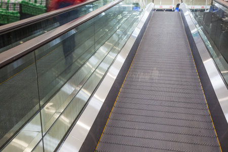 escalator in the supermarket