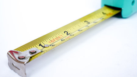 meter isolated white background for buildingの写真素材