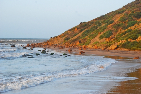 Lone beachの写真素材
