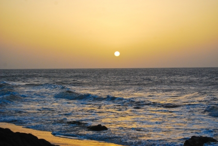 Sun and beachの写真素材