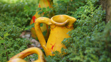 Clay pots and jugs. Ceramic Miniatures