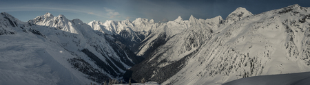 panorama shot @ kicking horse, canadaの写真素材