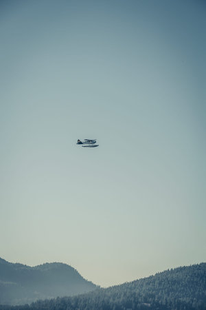 floatplane over vancouver island