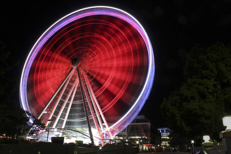 ferris wheel in Brisbane, Australiaの写真素材