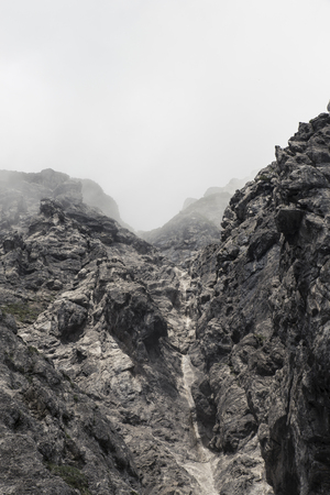 climbing route at Ellmauer Haltの写真素材