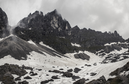 panoramashot of Ellmauer Halt in austriaの写真素材