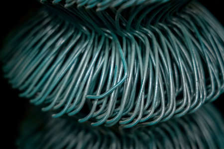 heavy metal wires in special shape colored green