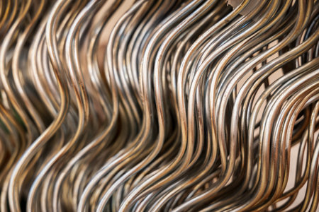 building material - curved metal rods