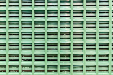 building material - green plastic gratingの写真素材