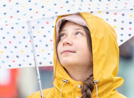 Stockholm, Sweden. 5 July, 2019. 16-year-old Swedish climate activist Greta Thunberg demonstrating in Stockholm on Fridays.のeditorial素材