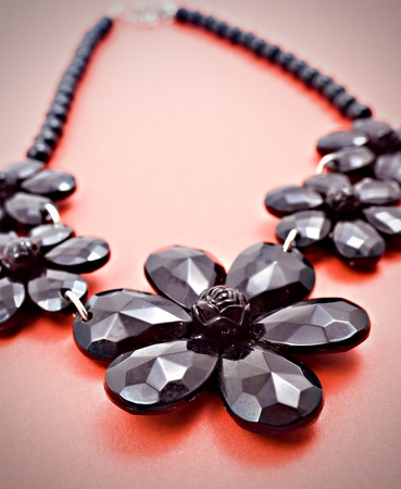 closeup of shiny vintage jewelry の写真素材