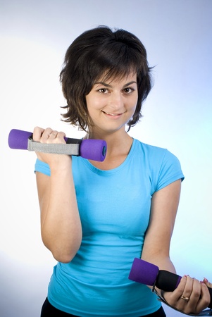 Woman working out の写真素材