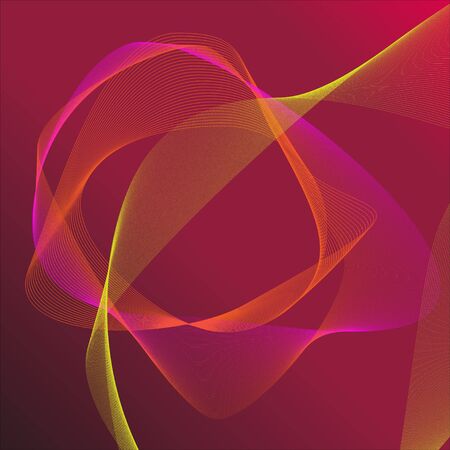 Abstract pink background with dynamic waves.のイラスト素材