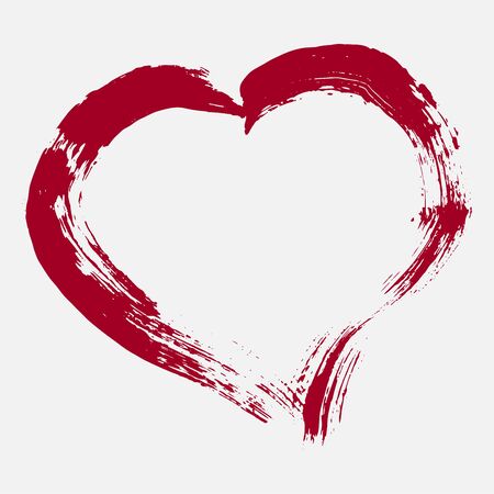 Abstract shapes and signs drawn by a brush. Black brush handmade. EPS vector illustration.のイラスト素材