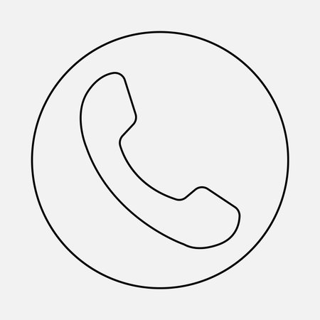 Black phone tube icon. Call me the answer icon.のイラスト素材