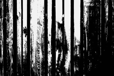 Abstract black white image with long and short intermittent lines made by brush. A monochrome image drawn by hand. Dirty shabby smears of black paint. Vector eps illustration.のイラスト素材