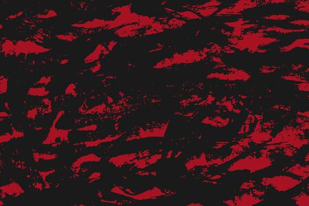 Abstract multicolored image, made with a brush and paints. You can use it as an interesting background or on your banner. Handmade dirty shabby smears of red and black colour. Wood texture. のイラスト素材