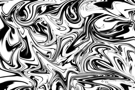 Abstract monochrome liquid background. Black and white colours.の写真素材