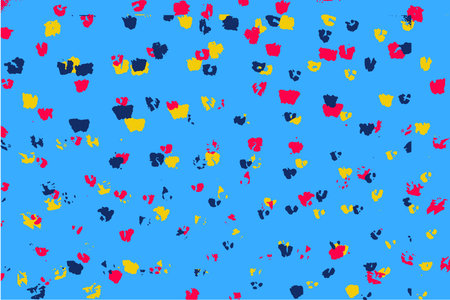 Abstract multicolored image, made with a brush and paints. Handmade. You can use it as an...