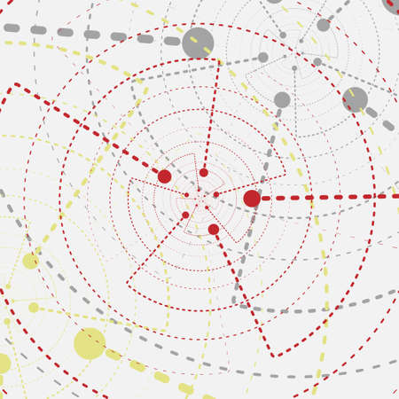 An abstract background consisting of simple shapes such as a circle and a triangle, a star. Vector eps illustration.のイラスト素材
