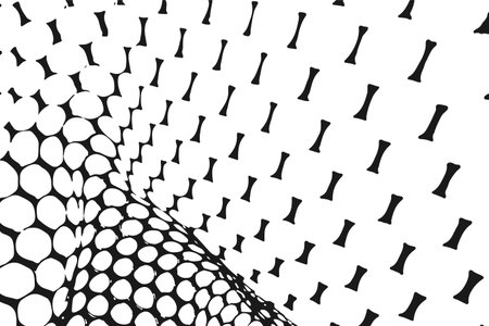 Chaotic abstract black and white grunge background. Vector illustration