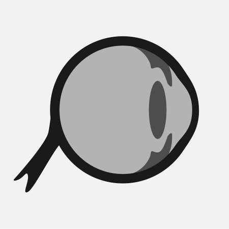 Icon of human internal organs. Icon made in growth style. The viscera of a man. illustration.のイラスト素材