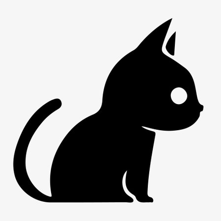 Cat. Business icon for the company. Logo for pet shop, veterinary clinic, symbol. flat design. Illustration. vector illustrationのイラスト素材