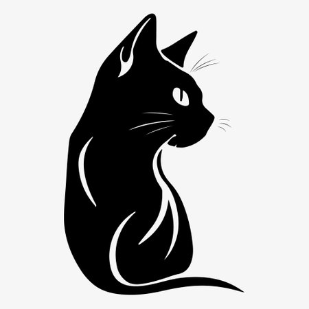 Cat. Business icon for the company. Logo for pet shop, veterinary clinic, symbol. flat design. Illustration. vector illustrationのイラスト素材