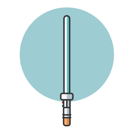 Vector illustration of the lightsaber. vector illustrationのイラスト素材