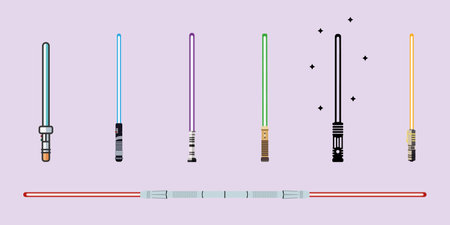 Vector illustration of the future swords. Vector illustrationのイラスト素材