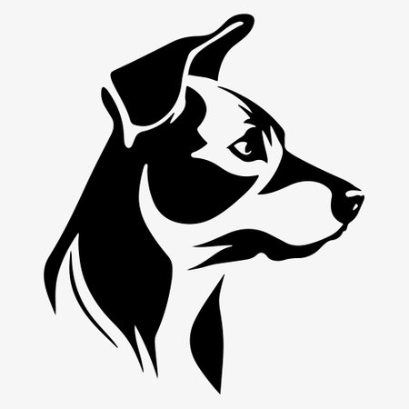 Dog head icon vector illustration. Vector illustrationのイラスト素材