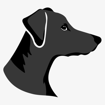 Dog head icon vector illustration. Vector illustrationのイラスト素材