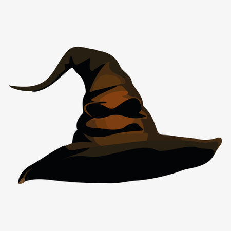 The Magical sorting hat from Harry Potter movie vector illustration isolated on the white background. vector illustrationのイラスト素材