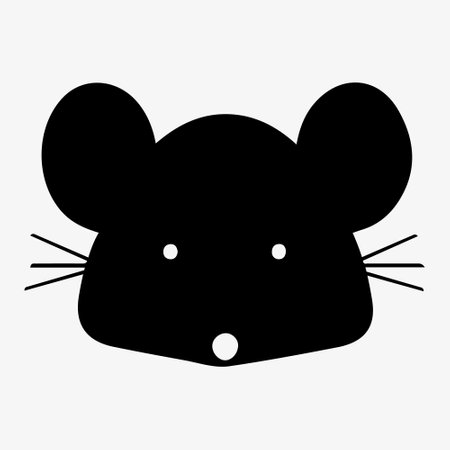 mouse icon, rat, mice thin line symbols for web and mobile phone on white background - editable stroke vector illustration eps10. Vector illustrationのイラスト素材