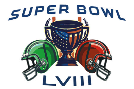 American Football Helmets and Ball Isolated Illustrationのイラスト素材