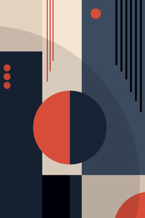 Abstract vertical dynamic geometric background. Vector illustrationのイラスト素材